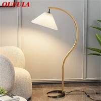 oufula contemporary floor lamp nordic creative led vintage standing light for home decor hotel living room bedroom bed side