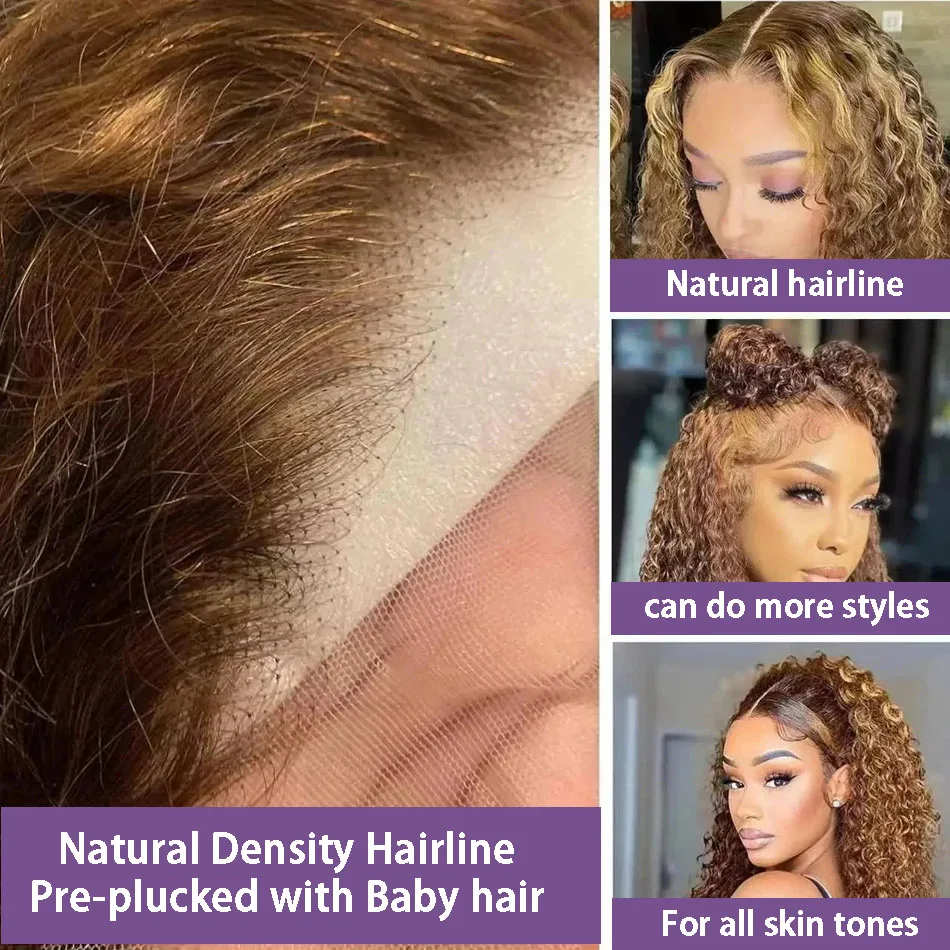 Короткий парик Боб 13x4 парики из натуральных волос на кружеве спереди вьющийся