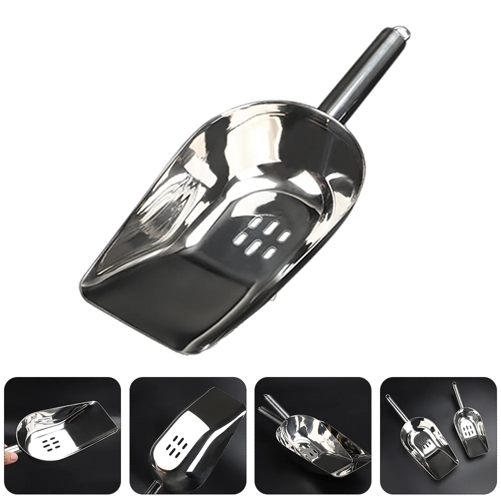 

Filter Ice Scoop Food Stainless Steel Scoops Metal Kitchen Supply Gadgets