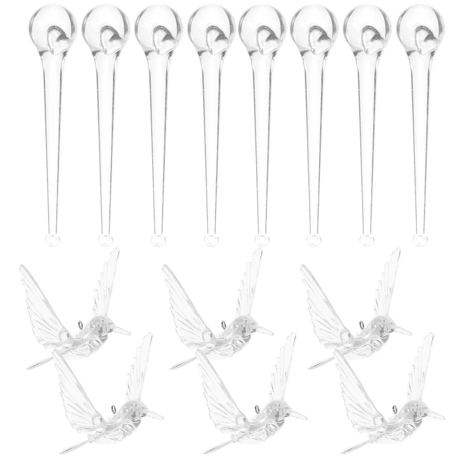 

20 Pcs Clear Crystal Pendant Decor Branches Ornament Light Decoration Acrylic Ceiling Hanging Chandelier