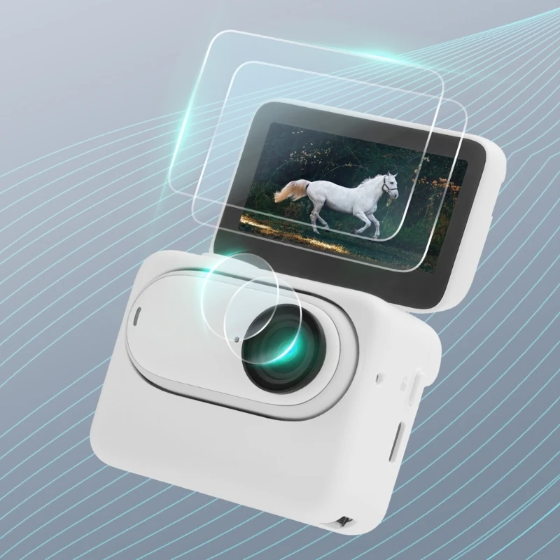 Экран камеры F3MA Len закаленное стекло с высокой прозрачностью против царапин для Insta360GO 3