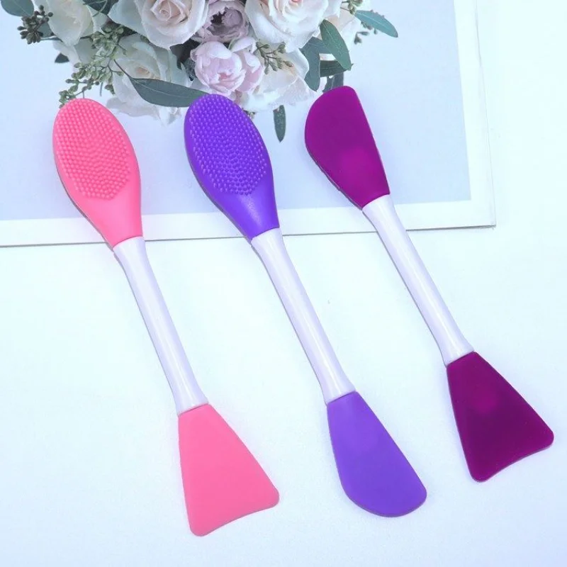 

Новая двухсторонняя щетка для мытья лица, щетка для двухсторонней силиконовой маски, щетка для очищения