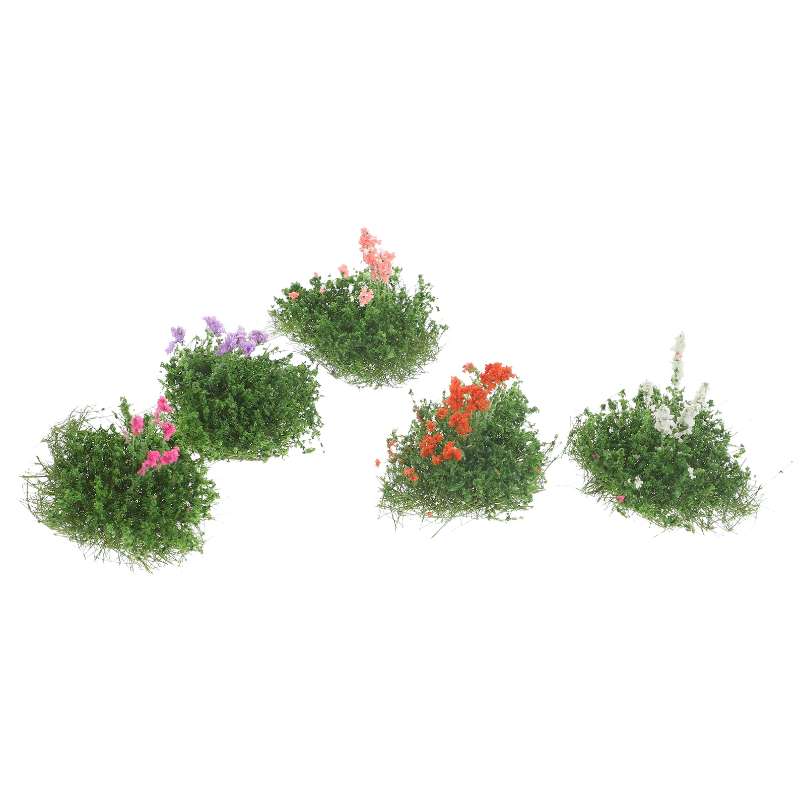 

Plastic Flower Cluster Miniature Tuft Sand Table Decor Fake Flowers Artificial Simulated Simulation Landscape