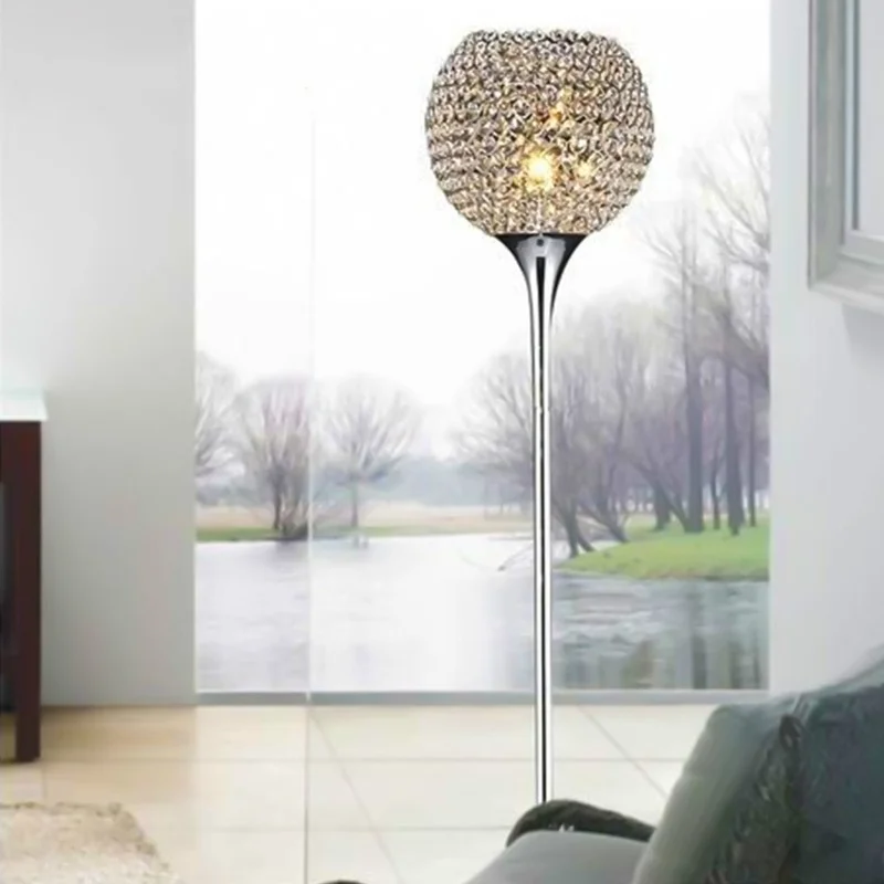 

Хрустальная Напольная Лампа, современная напольная лампа, освещение торса, высота 1,6 м, гостиная, спальня, кабинет, декоративные огни, Рождес...