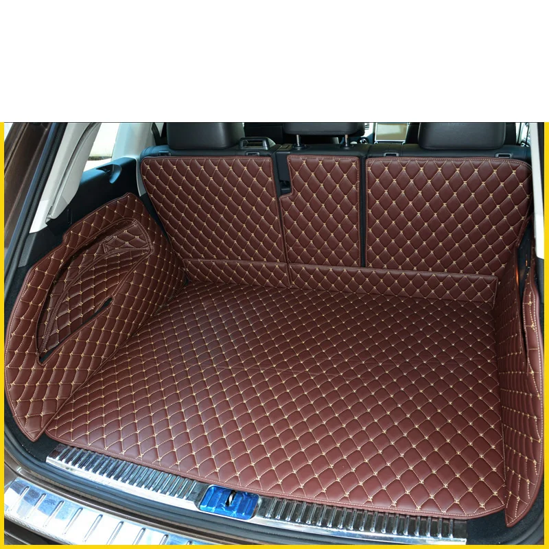 

Кожаный коврик для багажника автомобиля, подкладка для Volkswagen Touareg 2011 2012 2013 2014 2015 2019, аксессуары