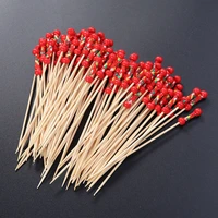 200pcs fruit picks easy grip disposable cocktail picks party supplies toothpicks for cafe shop