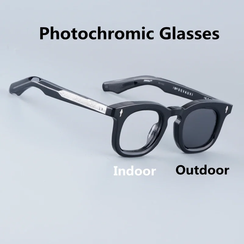 Devaux фотохромные очки модные квадратные ацетатные солнцезащитные ручной работы в