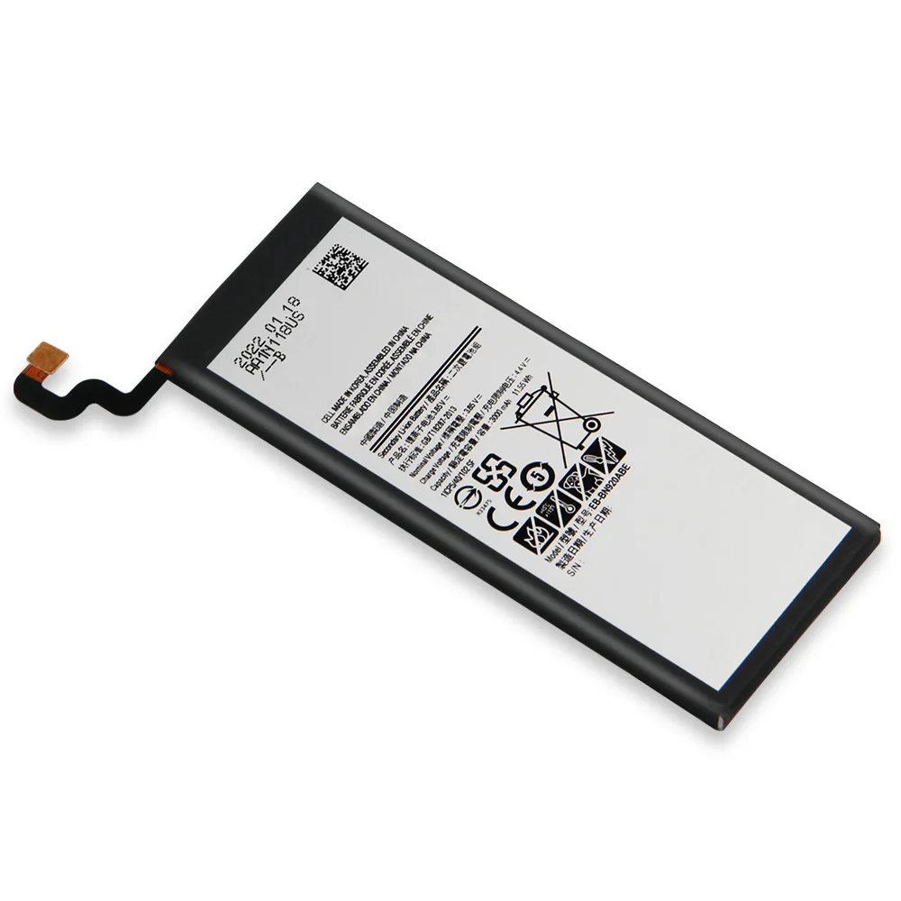 Аккумулятор заменяющего типа EB-BN920ABE для Samsung GALAXY Note5 N9200 N920t N920c SM-N9208 N9208 с NFC 3000mAh on.