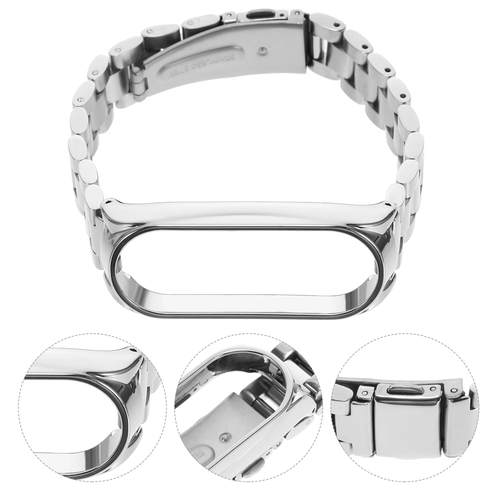 

Watch Band Strap Mistainless Steel Wristbands Shockproof Cover Wristband Tribal Fitness Watchband Adjustable Framereplacement