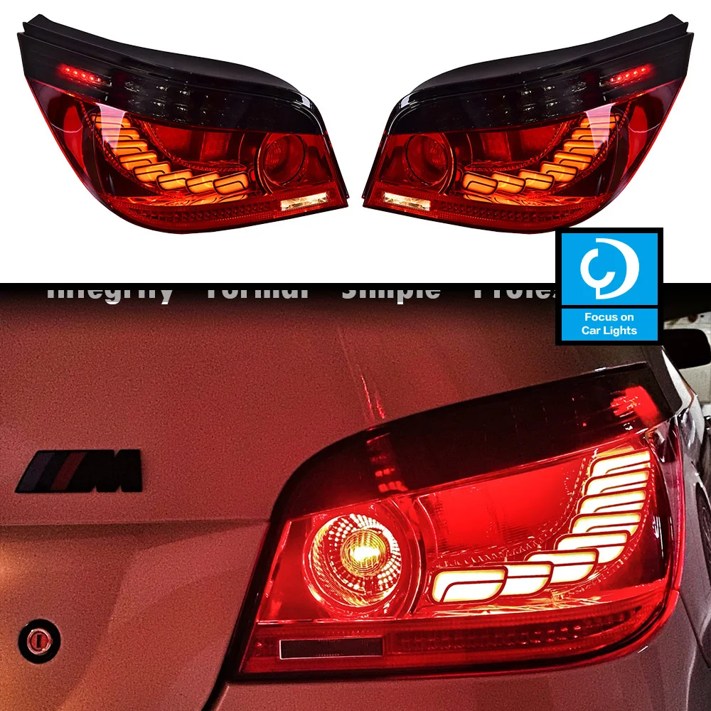 

Taillights Styling For 5 Series E60 2005-2012 Tail Light LED DRL Running Signal Brake Reversing Parking Lighthouse Facelift