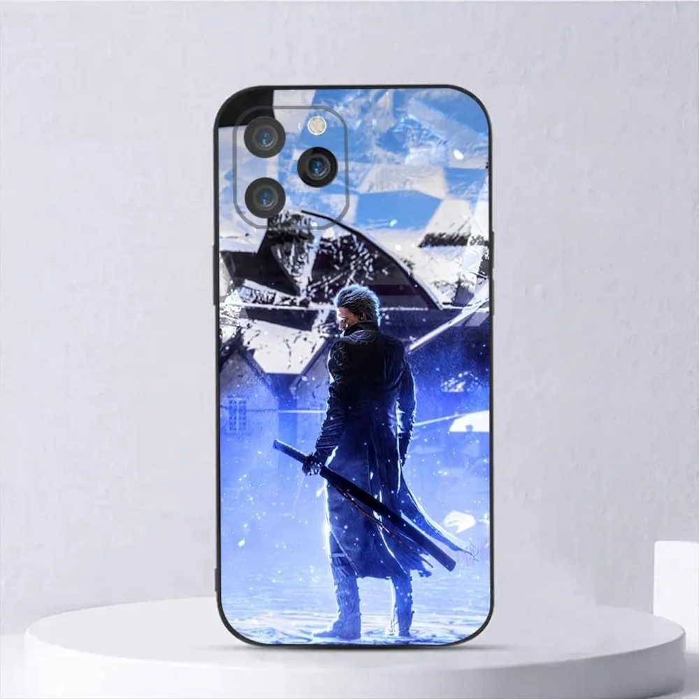 Чехол для телефона D-Devil May Cry Game iPhone 15 14 13 12 11 Plus Pro Max XS X XR SE Mini 8 7 мягкий силиконовый