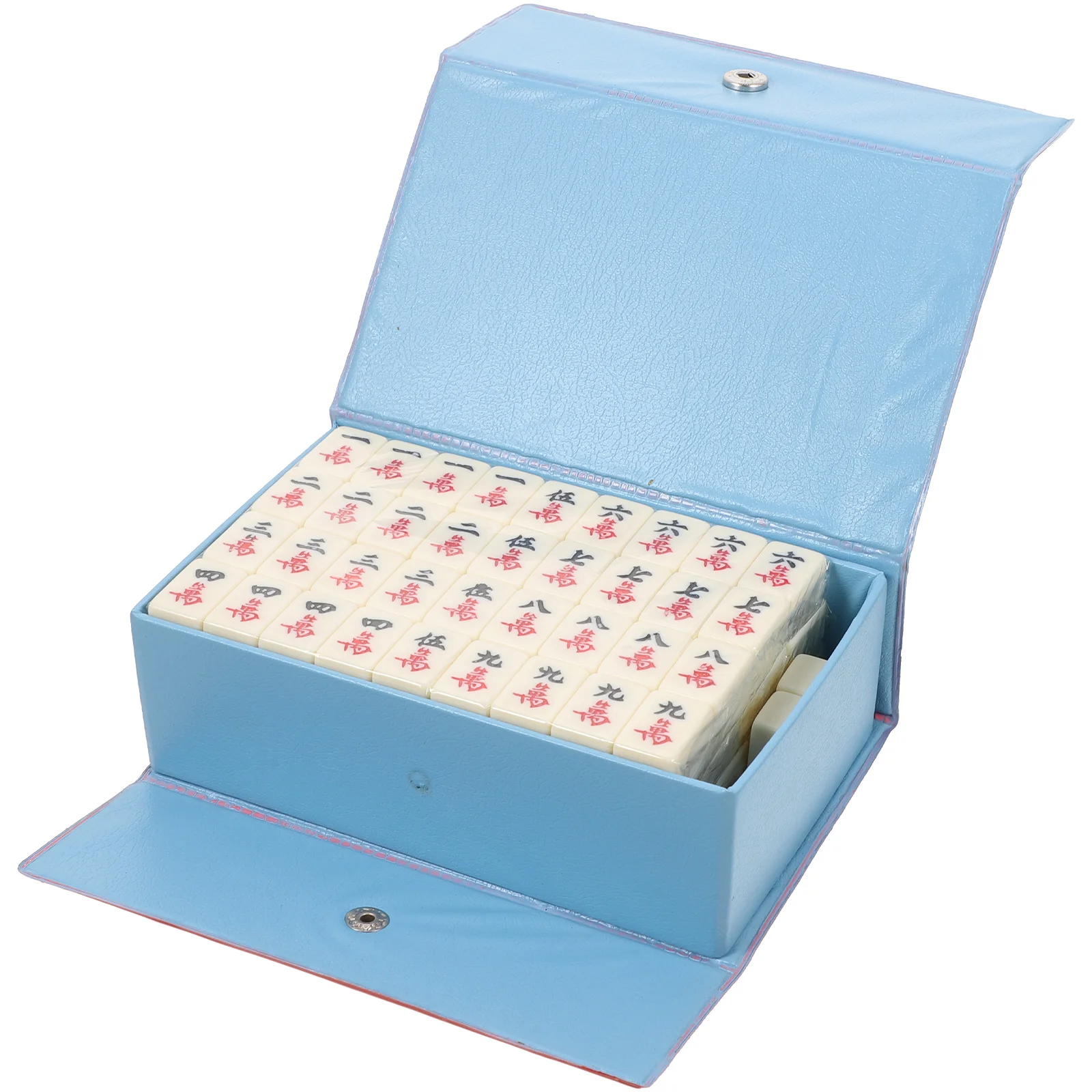 

Mahjong Set Box Miniature Toys Family Board Game Classic Tile Dice Travel Chinese