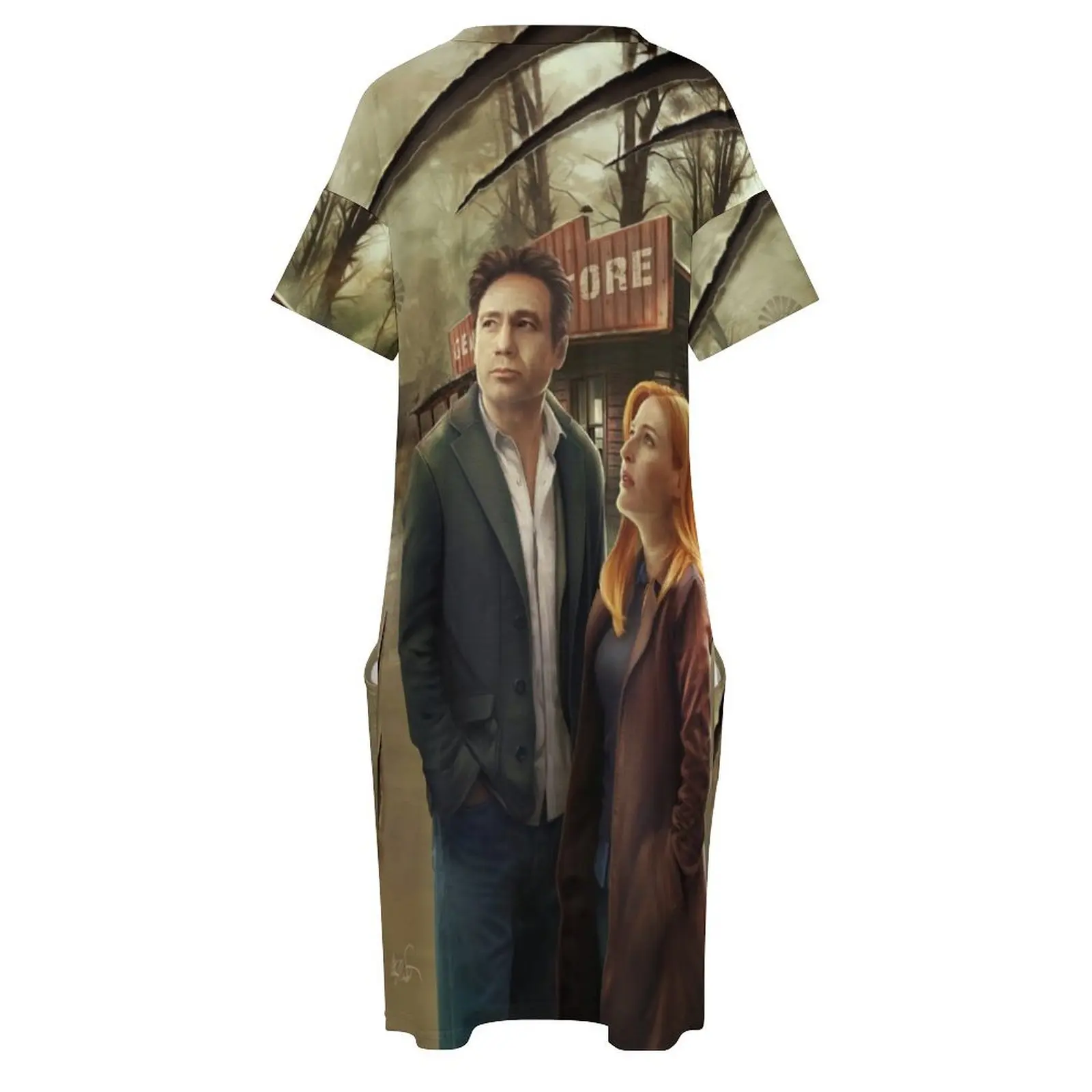 Обложка комиксов X-Files — Хоот идет есть? # 1 свободное платье с карманами летняя