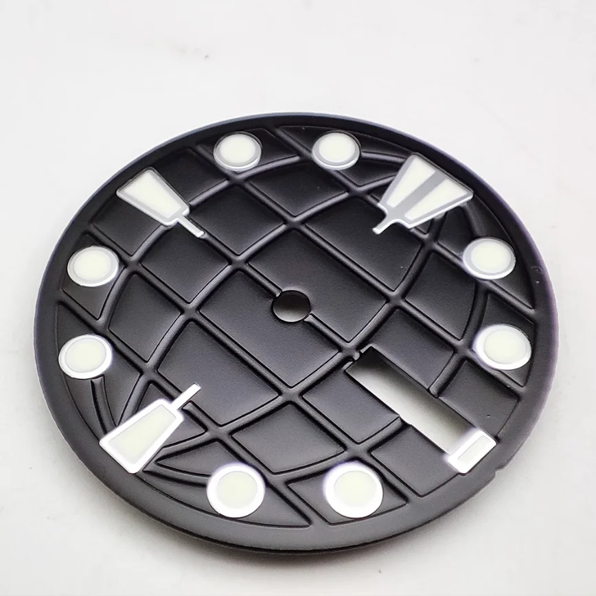 28.5mm Watch Dial Black Dial for NH36/4r36 Movement Watch Accessories