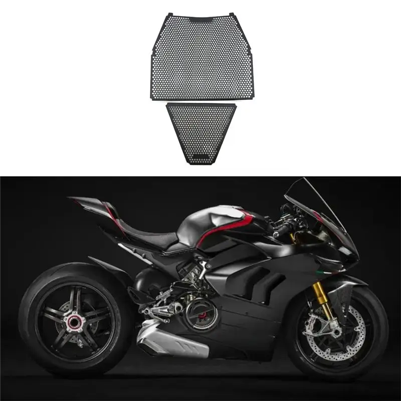 Фото НОВИНКА! В НАЛИЧИИ - Защитная сетка для радиатора мотоцикла Ducati Panigale V4 2018-2020, аксессуар для тюнинга №5