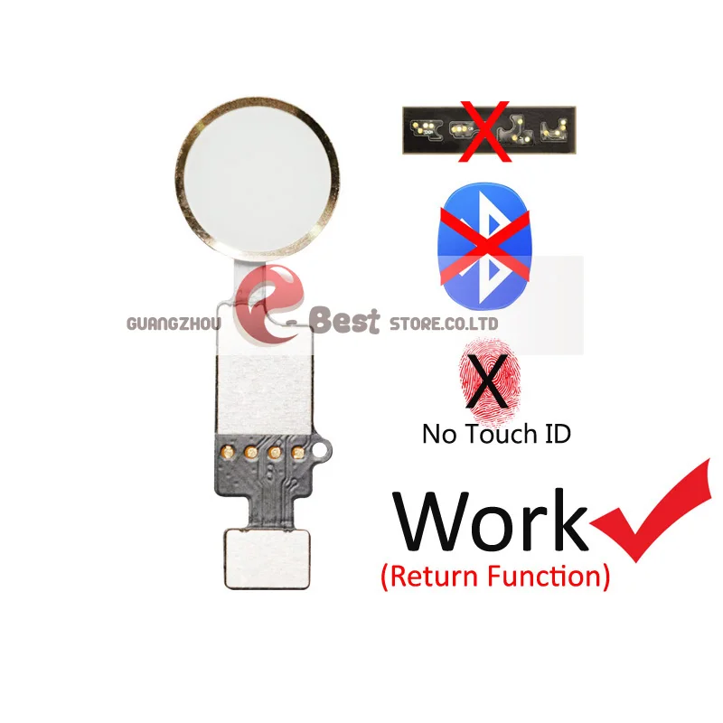 Новейшая универсальная кнопка домой гибкий кабель для iPhone 7 8 Plus Меню клавиатура