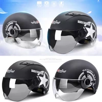 electric motorcycle helmet dual single lens visors moto helmet bicycle men women summer scooter moto casco