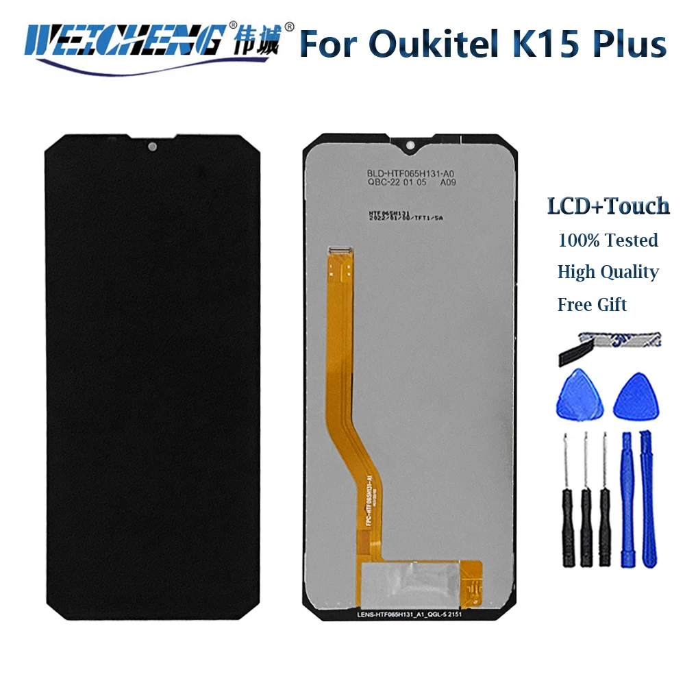 

Original 6.52 Inch OUKITEL K15 Plus LCD Display Touch Screen Digitizer Assembly 100% Original Oukitel K15Pro LCD Touch Digitizer