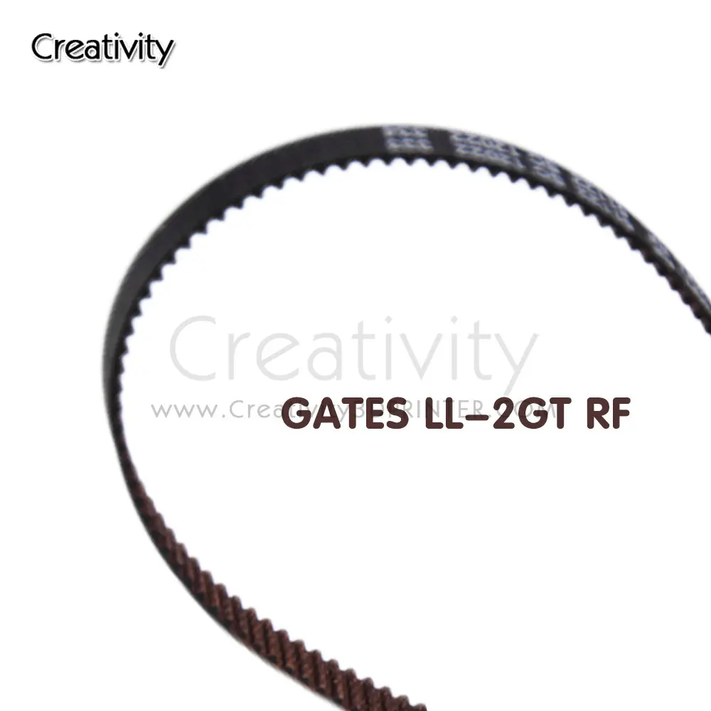 GATES-LL-2GT Synchronous Belt GT2 Width 6MM Open Timing Belt wear Resistant Gear Belt for Ender-3 CR10 Anet DIY 3D Printer Parts images - 6