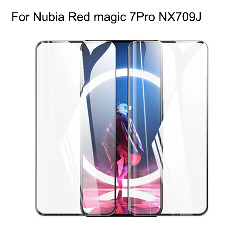 

5pcs Tempered Glass For ZTE Nubia Red magic 7 Pro NX709J Screen Protector Film Glass Redmagic 7Pro Tough Protection Glass Cover