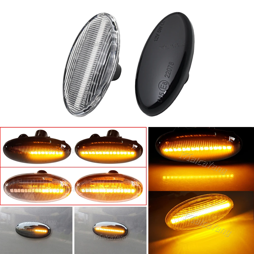 

Dynamic Blinker Repeater Sequential Indicator LED Turn Signal Light Side Marker Lamp For Mazda 2 3 5 6 BT-50 MPV