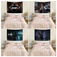 call of duty tapestry art printing japanese wall tapestry anime decor blanket