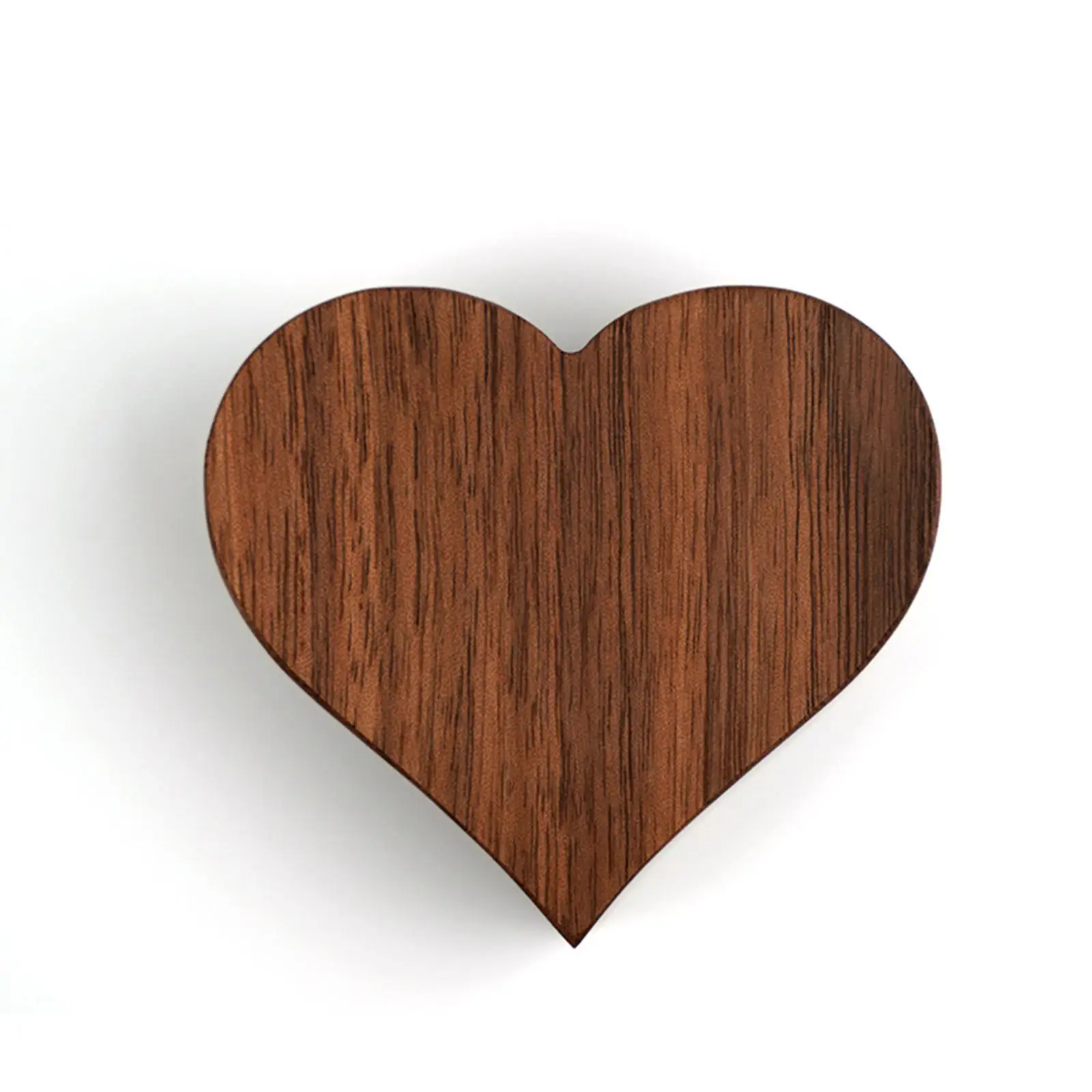 

Love Heart Shape Ring Box Earrings Container Display Wood Jewelry Boxes for Engagement Birthday Ceremony