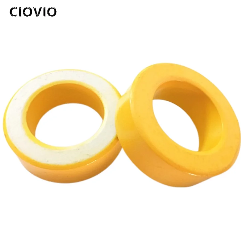 Наружный диаметр 77 мм, толщина 26 мм, желто-белый магнитный порошковый сердечник T300-26D, магнитное кольцо из железного порошка