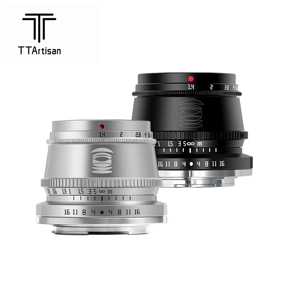 

Объектив TTArtisan APS-C 35 мм F1.4 Prime для Sony E Mount Fujifilm XF для объектива камеры Canon M Leica L Nikon Z Panasonic Olympus M43