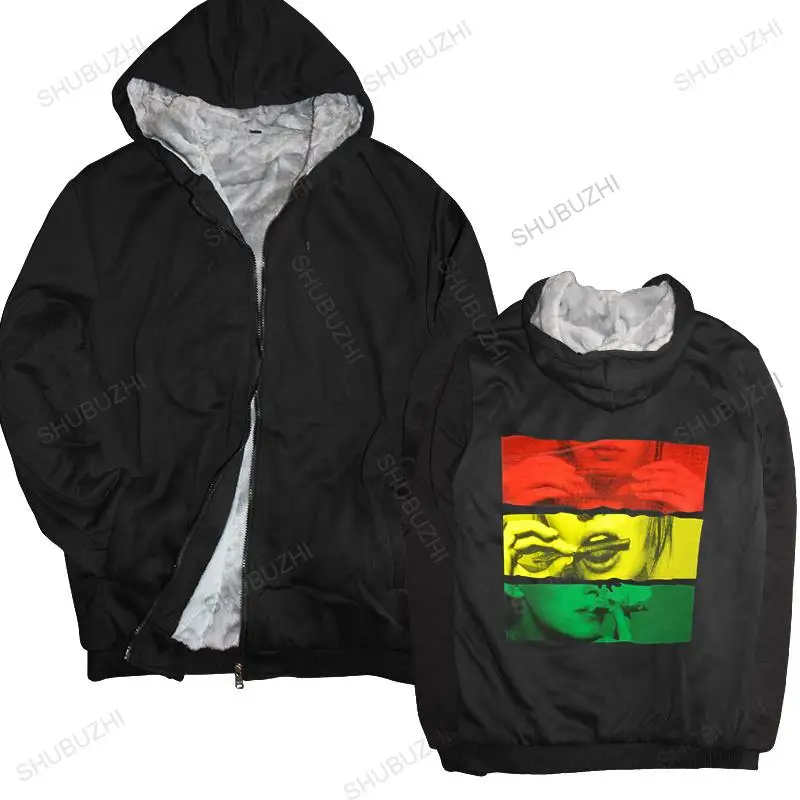 

new arrived men hoodies winter Roll Lick Smoke 420 bud plant life weed fleece jacket men's Rasta brand hoodie warm jacket