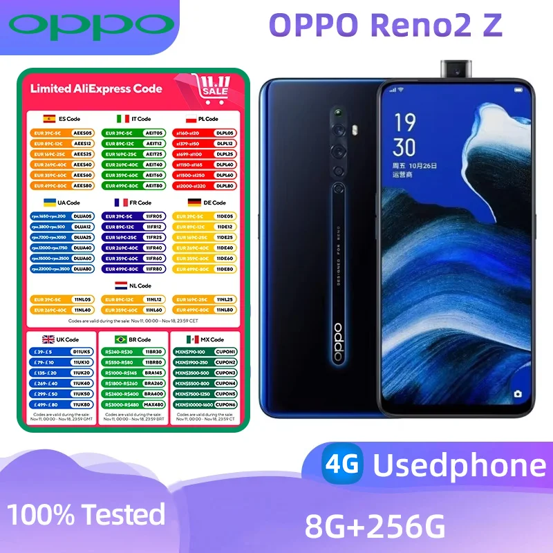 Смартфон Oppo Reno2 Z 8/256ГБ global б/у