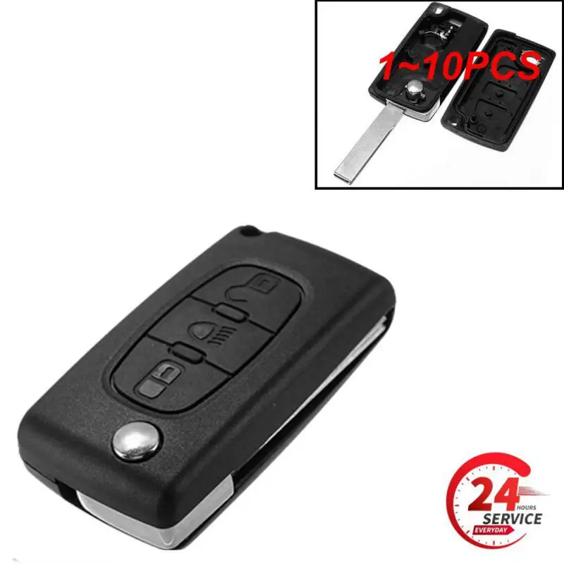 1 ~ 10 шт. для 307 3008 308 408 433 МГц ID46 7941 CE0536 CE0523 флип-ключ VA2/HU83 лезвие 2 кнопки