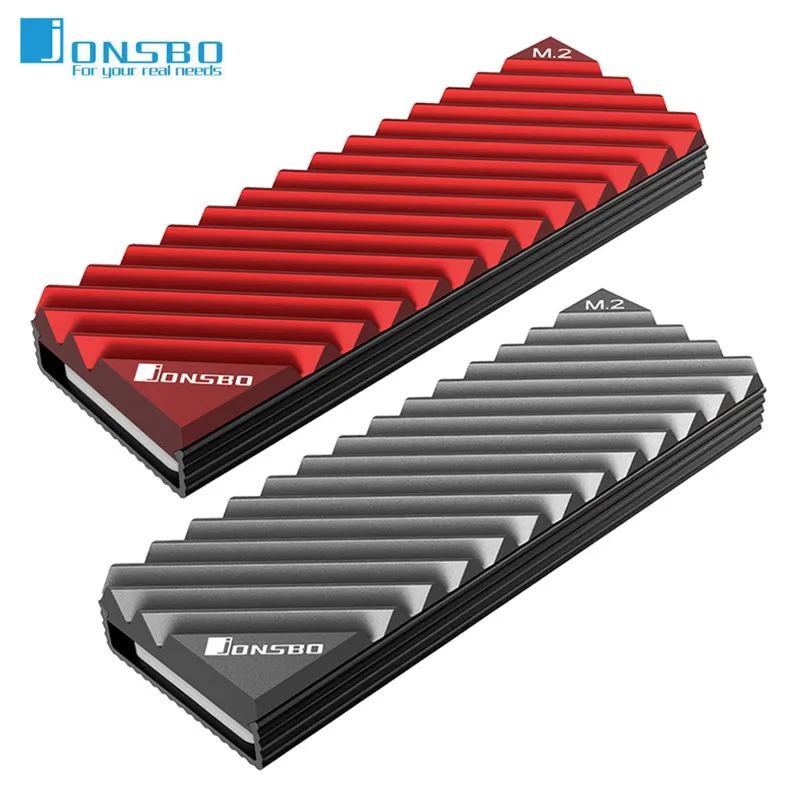 

Jonsbo M.2 SSD NVMe Heat Sink Desktop PC Thermal Gasket M2 2280 Solid State Hard Disk Aluminum Heatsink with Thermal Pad Hot