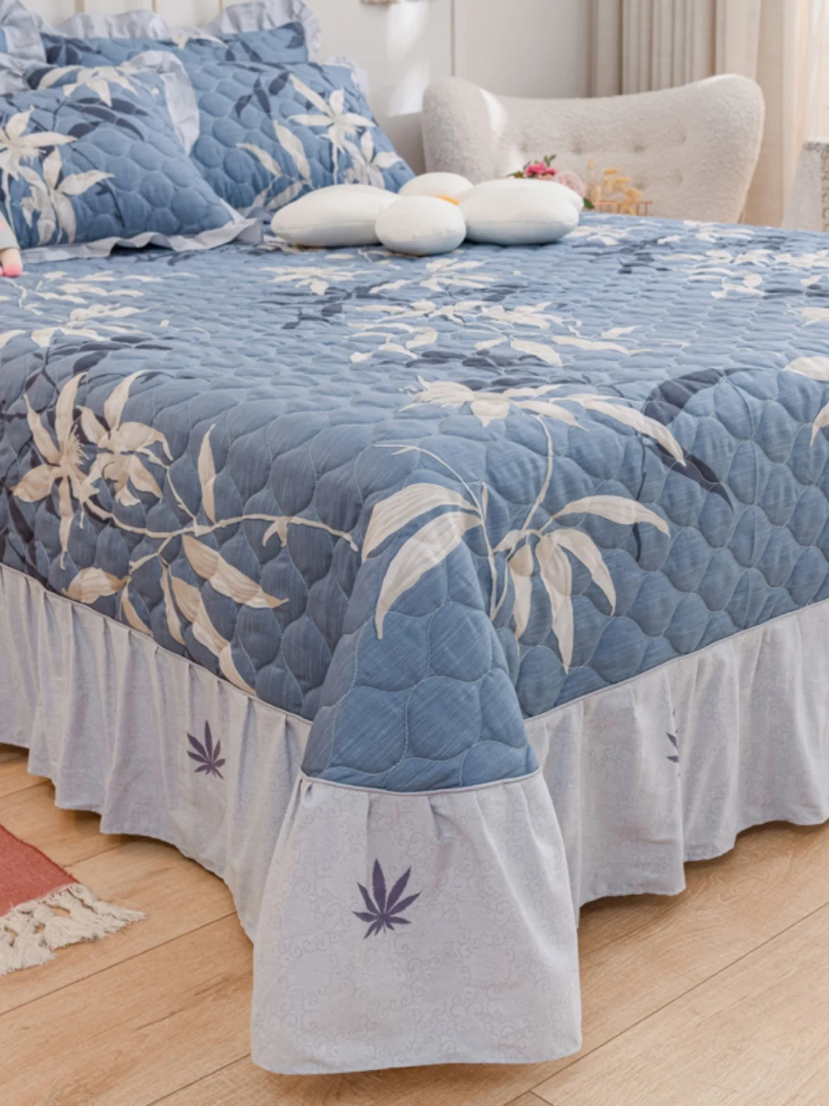 Высококачественная стеганая простыня из хлопка Four Seasons цельное утолщенное