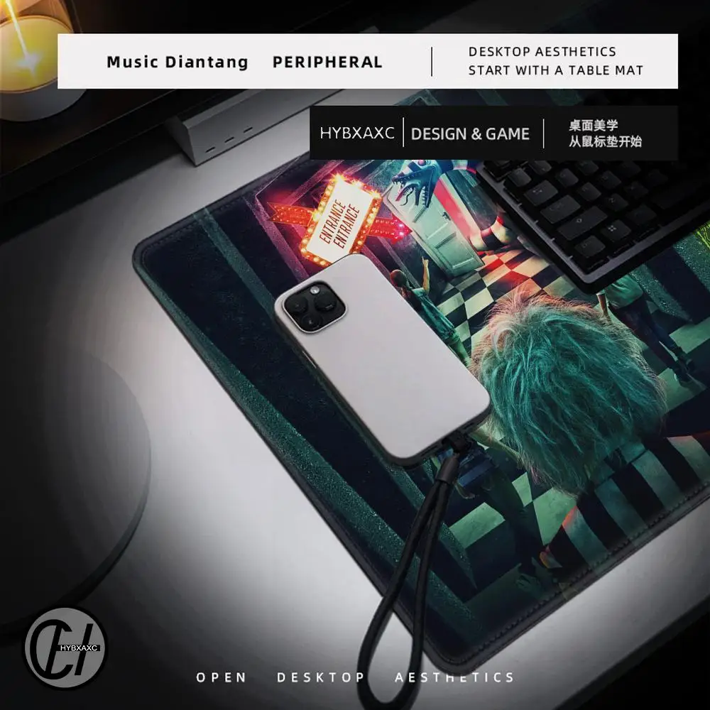 Hot Film B-Beetlejuice 2 Mouse Pad Computer Laptop Gaming Office Wrist Guard Non Slip Keyboard