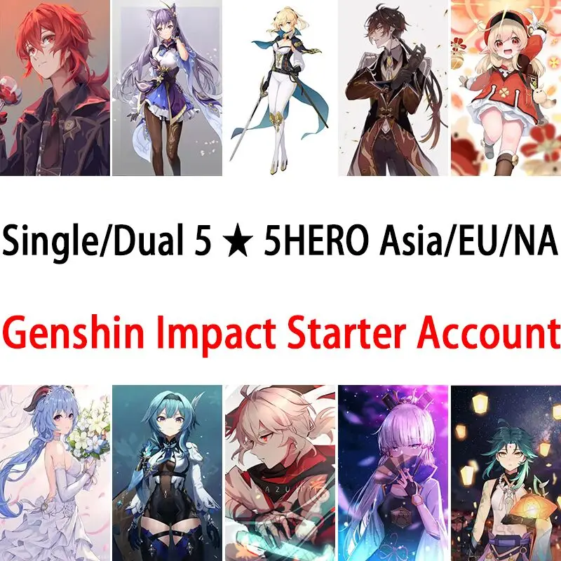 Genshin Impact Account, Hutao Ganyu, Yelan, Baal, Venti, Nahida, Zhongli,Nilou,Cyno, Xiao Kazuha Tighnari, Controle Furina