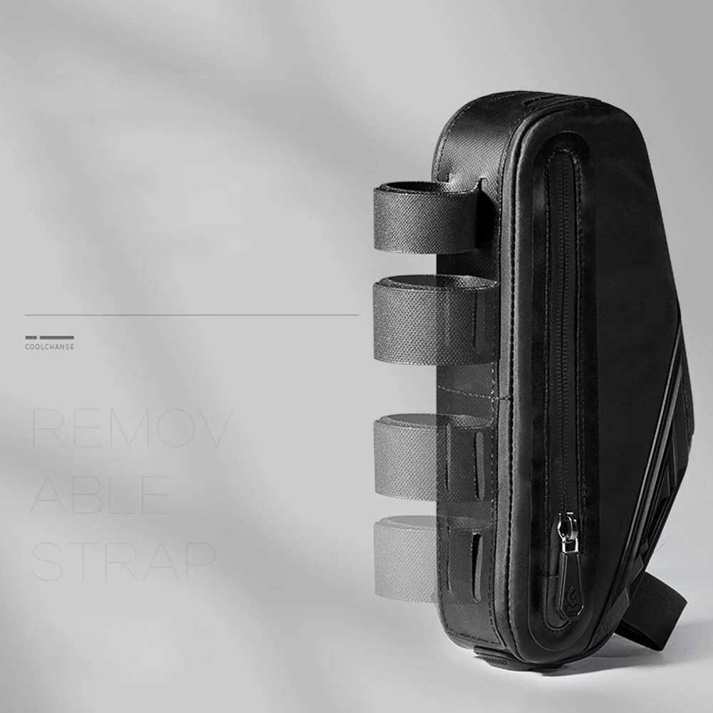 

Треугольная сумка для передней трубы, универсальная черная велосипедная сумка для передней трубы, Полиэстеровая треугольная сумка для хра...