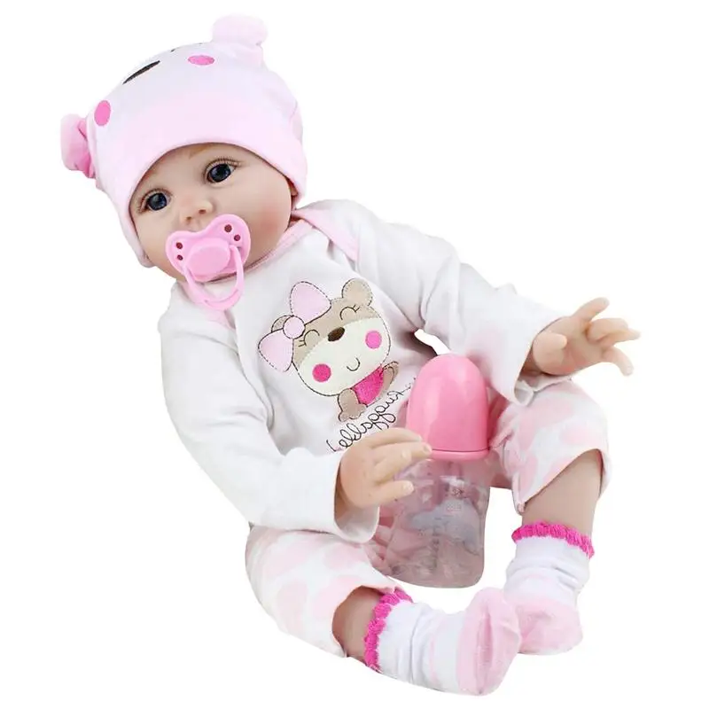 

Dolls Realistic Full Silicone Soft Body Girl Boy Baby Doll Toy 22Inch Princess Birthday Gift Fashion Present