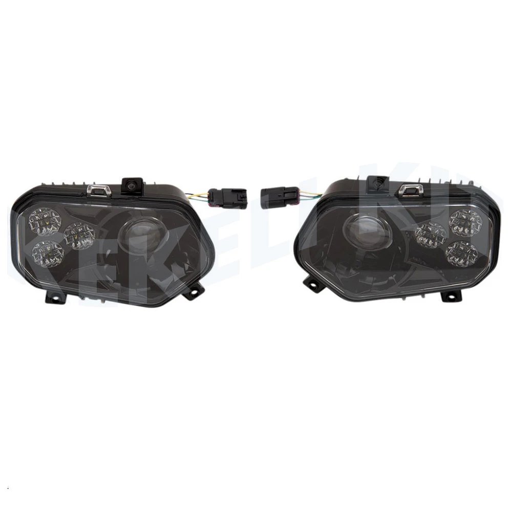 Фото Для Polaris RZR 900 светодиодные фары черные 2411854 2411855 №3