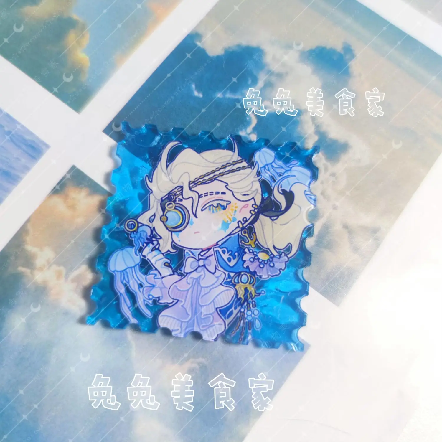Фото Identity V Оригинальная периферия Fanfiction пятой личности, подвеска-штамп с водной рябью «Композитор Ghost Sail» №3