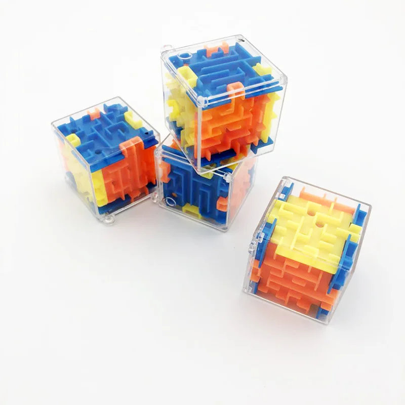 

Hot Three-dimensional Labyrinth Cube Puzzle Maze Toy Universal 3D Cube Rolling Ball Game Maze Toys for Children Educational