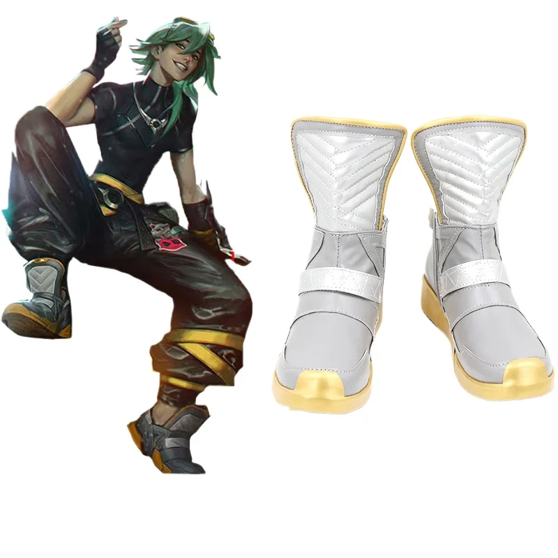 Новые ботинки в стиле аниме игра LOL Heartsteel EZ Ezreal обувь для косплея аксессуары