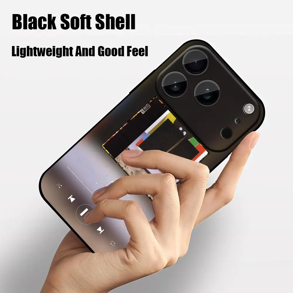 Фото Чехол для телефона B-Bon Iver для iPhone 17 Air 16 16e Plus Pro MAX15 14 13 12 11 Xr 7 8 6 Se XSmax, мягкий черный чехол №2