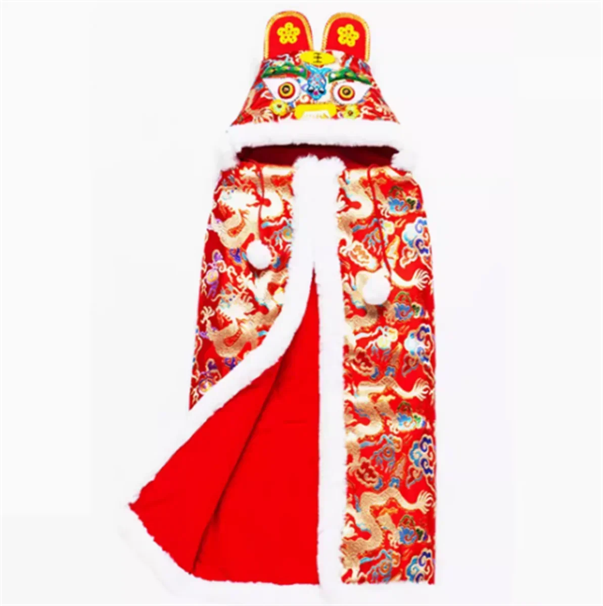 Детский плащ с головой тигра ручной работы волосы кролика для новорожденных