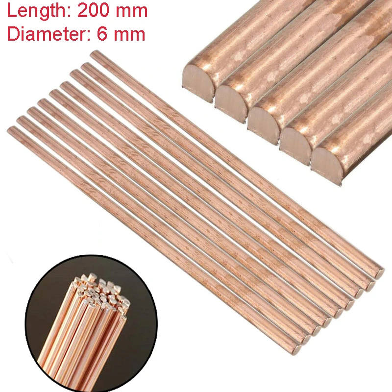 

1 х 99,9 Чистая медь, медная металлическая трубка, диаметр 6 мм, Длина 200 мм, используется для сварки металла