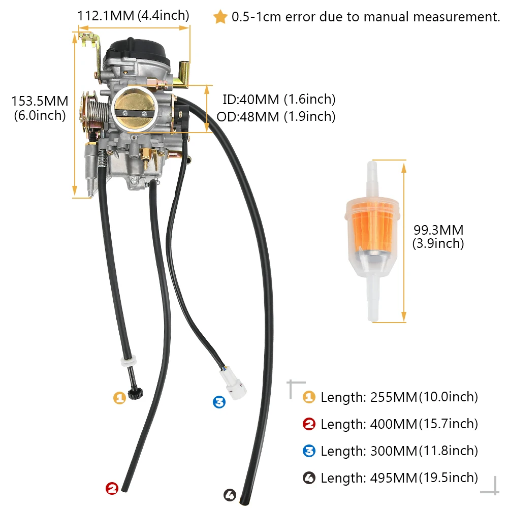 Карбюратор 4WM-14101-03-00 4WM-14101-13-00 для Yamaha Road Star XV1600 XV1700