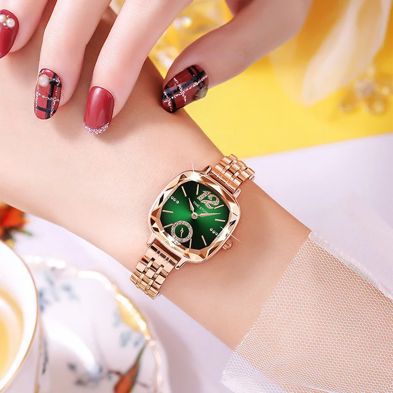 Fashion hot selling time story new women's watch waterproof quartz watch a piece of hair