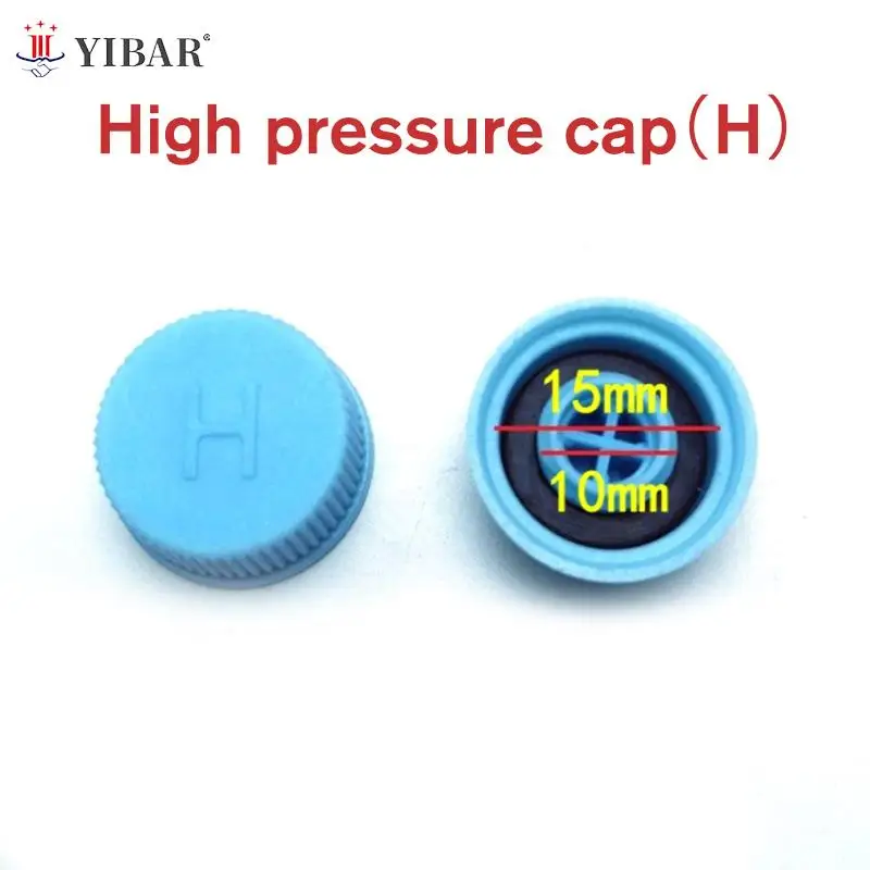 

4pc A/C Air Condition Valve Core Cover LH Dust Cap Car R134a Pipe Fluorine Mouth