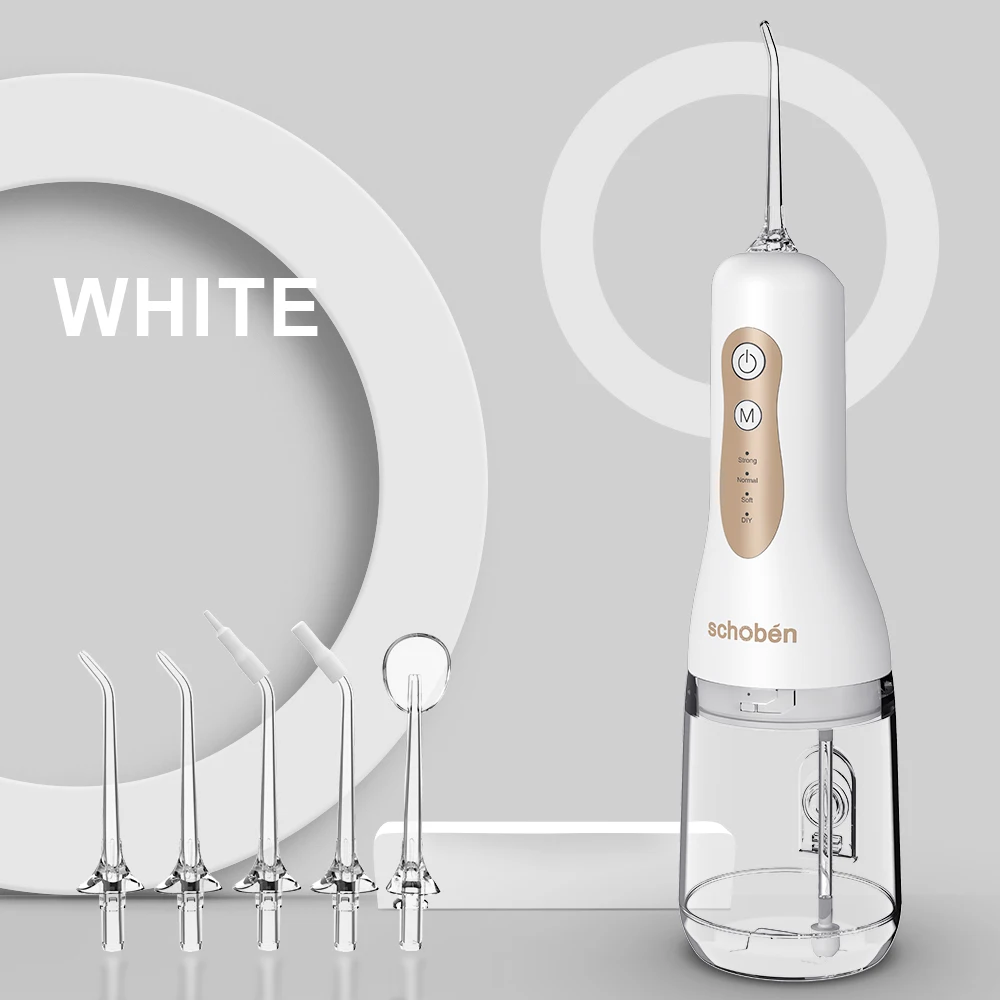 Schoben-2.0 Портативный ирригатор полости рта, аккумуляторная электрическая ирригация, 4 режима очистки, улучшенный большой резервуар для воды и емкость (art.: 3920d2d7929b0) - 3920d2d7929b0