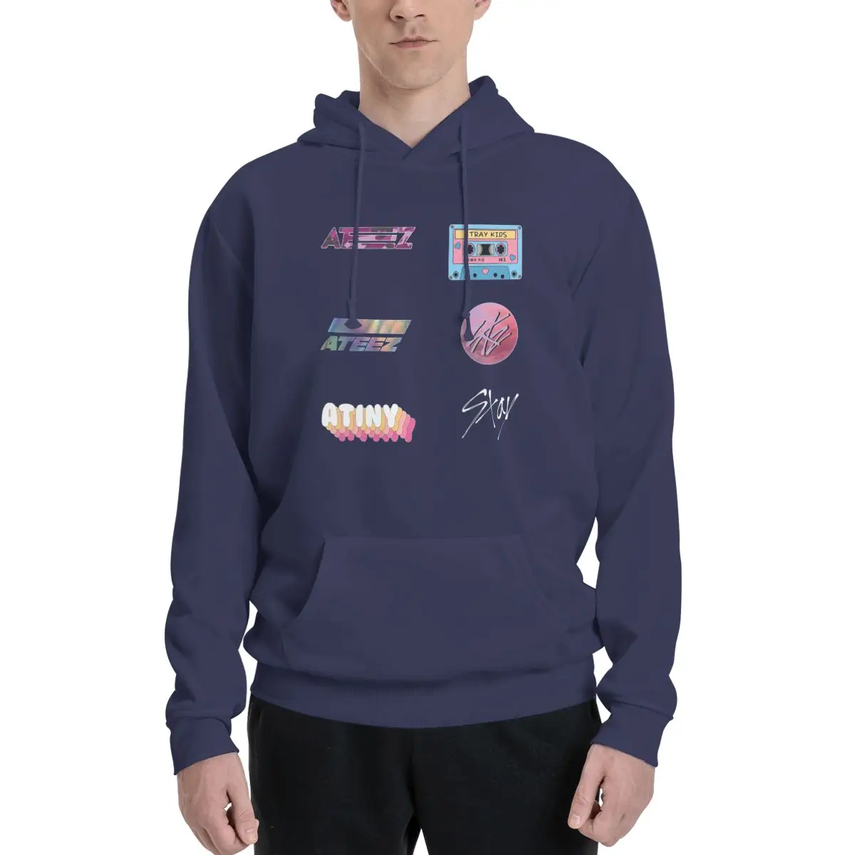 Толстовки Stray Kids Ateez Staytiny Kpop мужские и женские повседневные пуловеры толстовка в